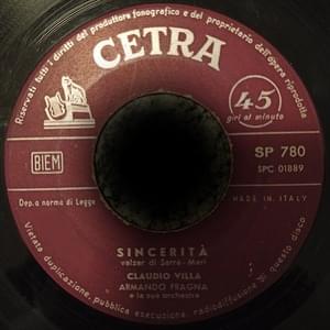 Sincerità - Claudio Villa