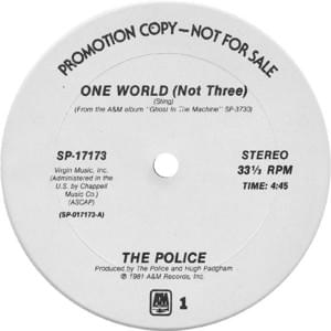 One World (Not Three) - The Police