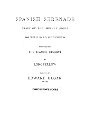 Spanish Serenade, Op. 23 - Edward Elgar