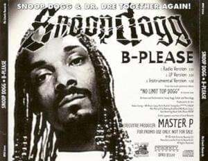 Trick Please (Radio Version) - Snoop Dogg (Ft. Nate Dogg & Xzibit)