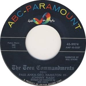 The Teen Commandments - Paul Anka, George Hamilton IV & Johnny Nash