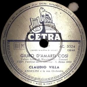 Giuro d’amarti così - Claudio Villa