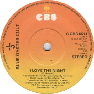 I Love the Night - Blue Öyster Cult