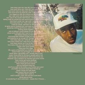 Tyler, The Creator - Foreword ft. Rex Orange County (Svensk Översättning) - Lyrxo Swedish Translations