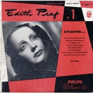 Le Disque usé - Édith Piaf