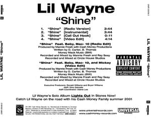 Shine - Lil Wayne (Ft. Hot Boys & Mannie Fresh)