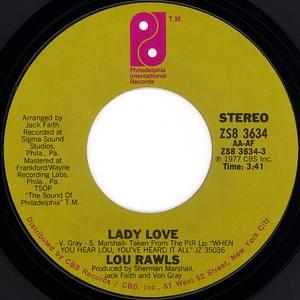 Lady Love - Lou Rawls