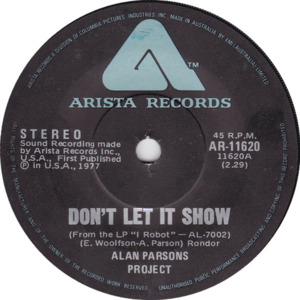 Don’t Let It Show - The Alan Parsons Project (Ft. Dave Townsend)