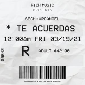 Te Acuerdas - Sech & Arcángel