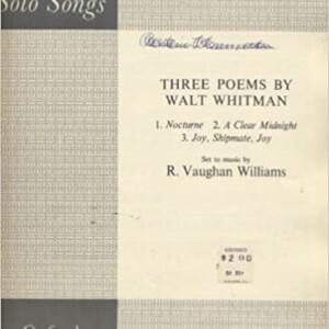 Joy, Shipmate, Joy! - Ralph Vaughan Williams