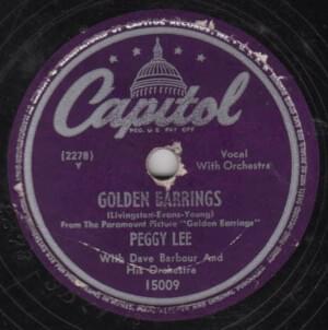 Golden Earrings - Peggy Lee