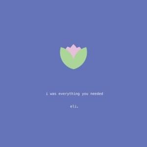 I was everything you needed - ​eli. (USA)