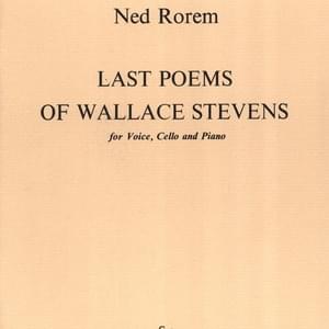 Not Ideas About the Thing But the Thing Itself - Ned Rorem