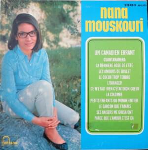 Un Canadien errant - Nana Mouskouri