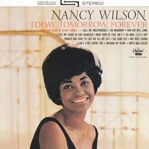 Tonight May Have To Last Me All My Life - Nancy Wilson