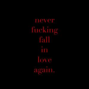 Never Fucking Fall In Love Again - X Lovers