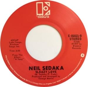 Sleazy Love - Neil Sedaka