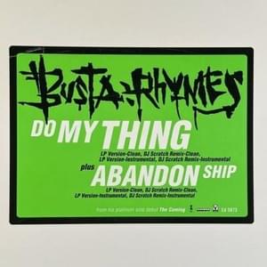 Abandon Ship - Busta Rhymes (Ft. Rampage)