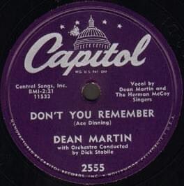 Don’t You Remember? - Dean Martin