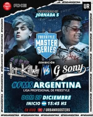 LIT killah vs G Sony - Minuto a Sangre | FMS Argentina 2020 - Jornada 5 - Urban Roosters