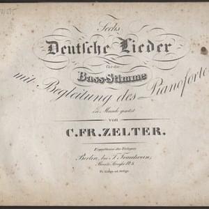 Aus der Fernen - Carl Friedrich Zelter