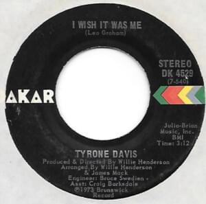 I Wish It Was Me - Tyrone Davis