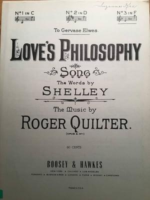 Love’s Philosophy - Roger Quilter