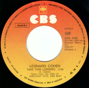 Take This Longing - Leonard Cohen