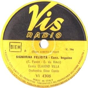 Signorina Felicità - Claudio Villa